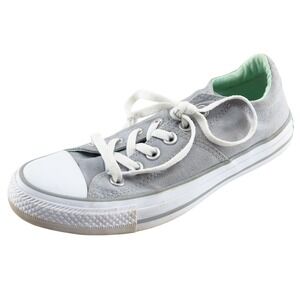 Converse Women's All Star Low Top Shoe Size 7 Gray Fabric Lace Up Casual Sneaker
